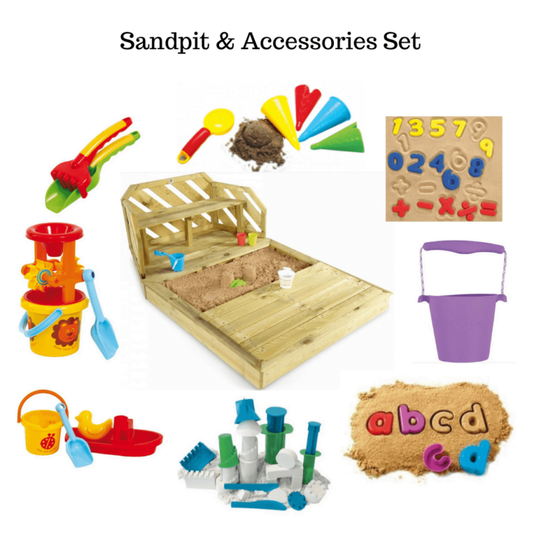 Outdoor Giant Sand pit with Accessories Total Sensory