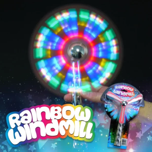 Flashing Rainbow Windmill Light